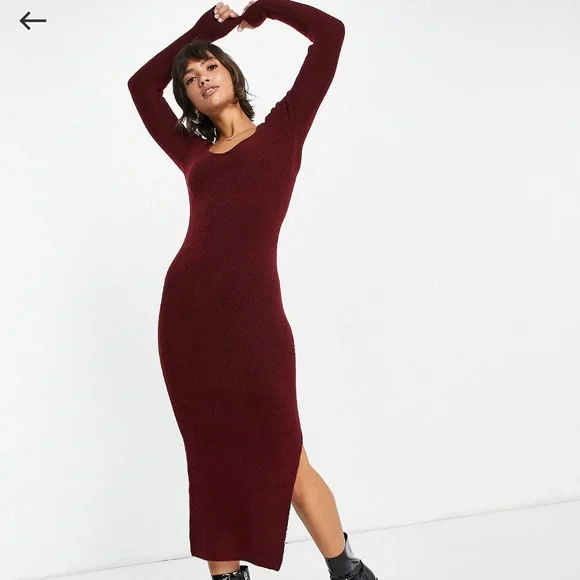 bodycon cut out maxi dress Red Gold Chain Cutout Bodycon Maxi Dress 8